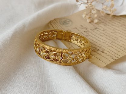 Gold Metal Cuff Women's Watch - Image 2